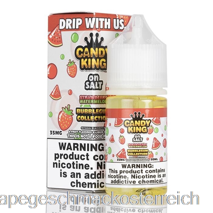 Erdbeer-Wassermelonen-Kaugummi-Kollektion – Candy King Auf Salz – 30 Ml, 35 Mg Vape-Geschmack